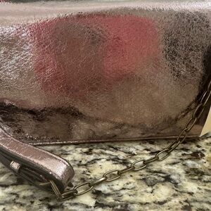 Metallic Pink Women’s Chain Shoulder Bag